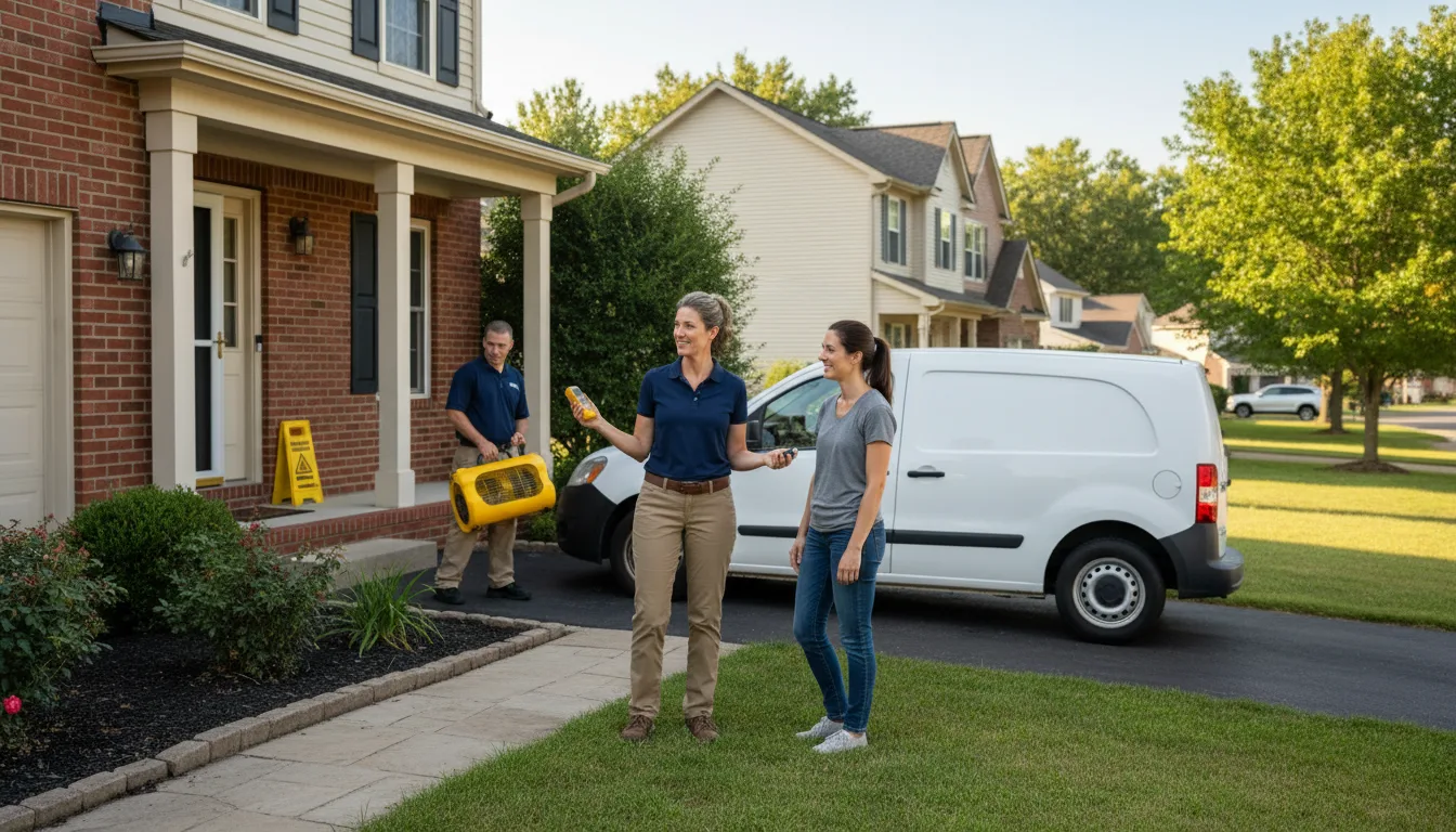 Residential water damage restoration in Lillian, AL